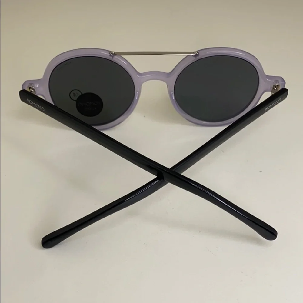 Komono Girl's Sunglasses Round Purple Black NEW